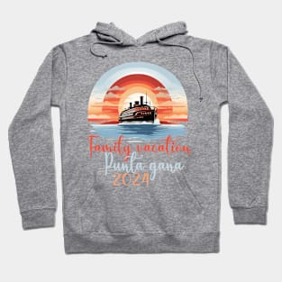 Family Vacation Punta Cana 2024 Dominican Republic Hoodie